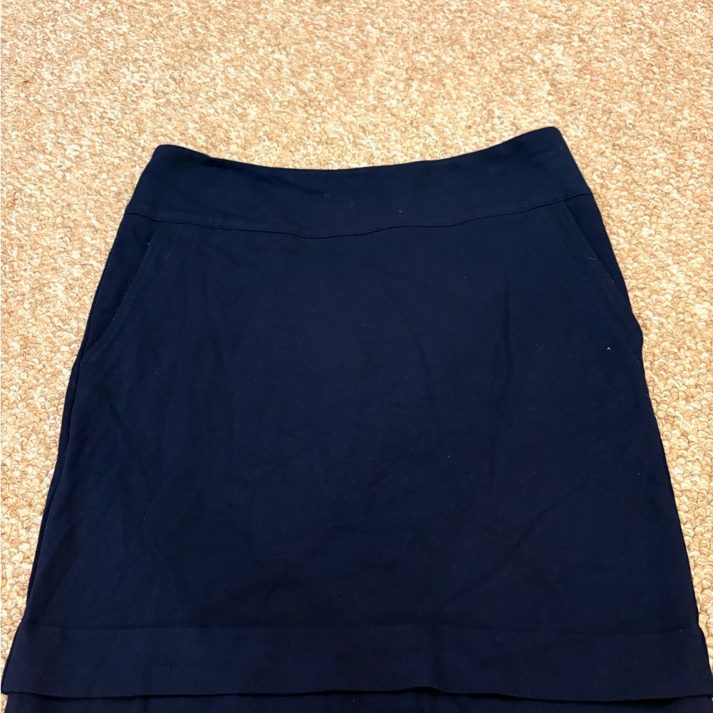 CAbi Blue Pencil Mini Skirt for Work